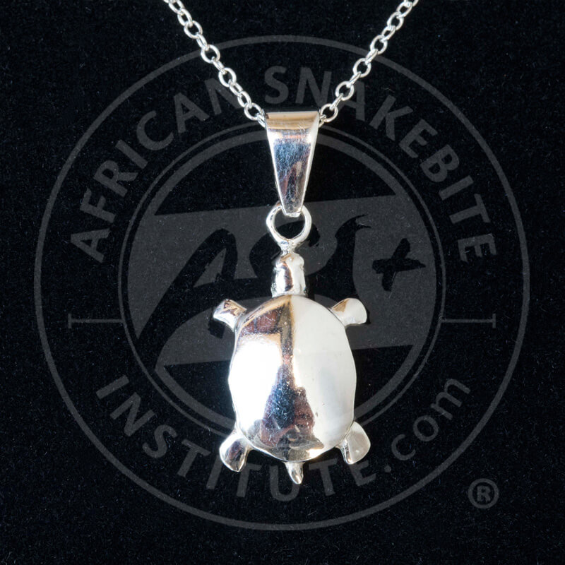 ASI Sterling Silver Small Tortoise Pendant African Snakebite Institute