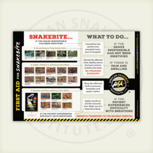ASI First Aid for Snakebite Poster