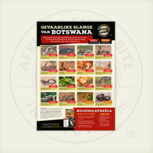 ASI Gevaarlike Slange van Botswana Plakkaat