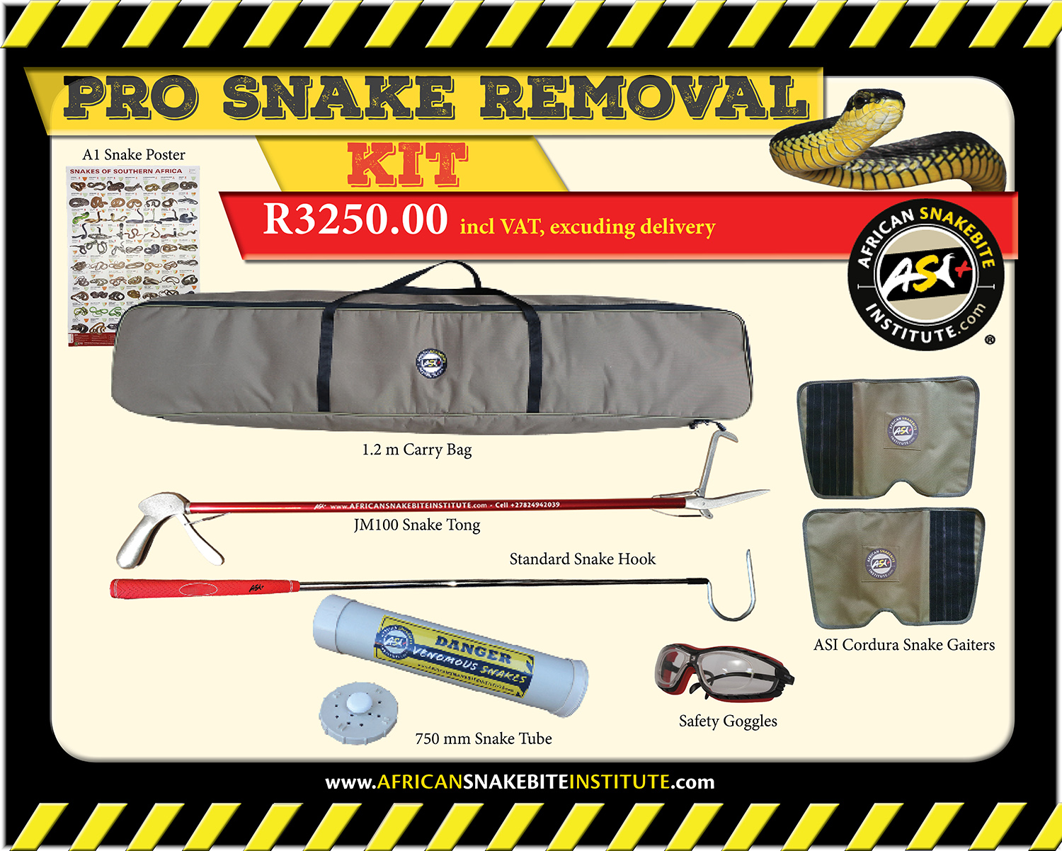 snake handling kit