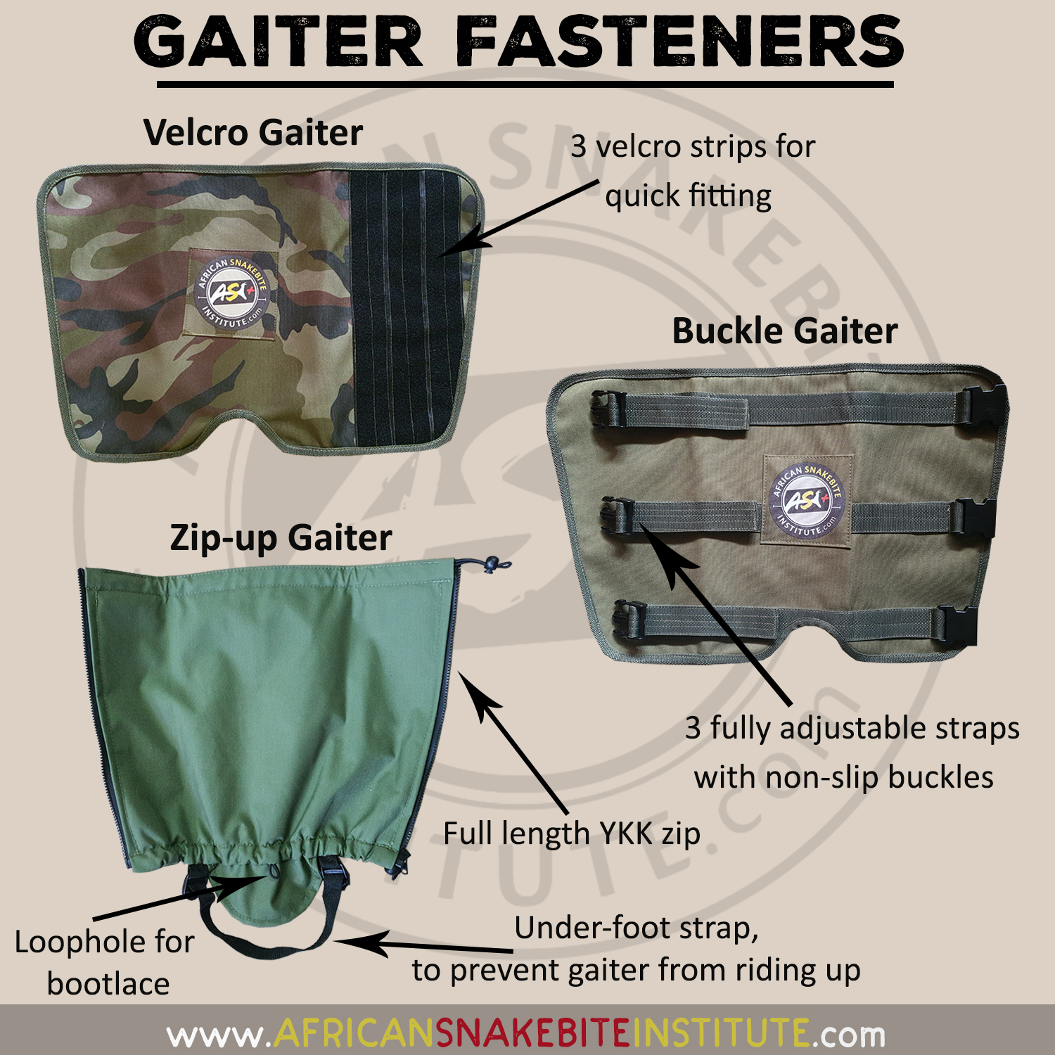 What are snake gaiters and how do you use them? African Snakebite