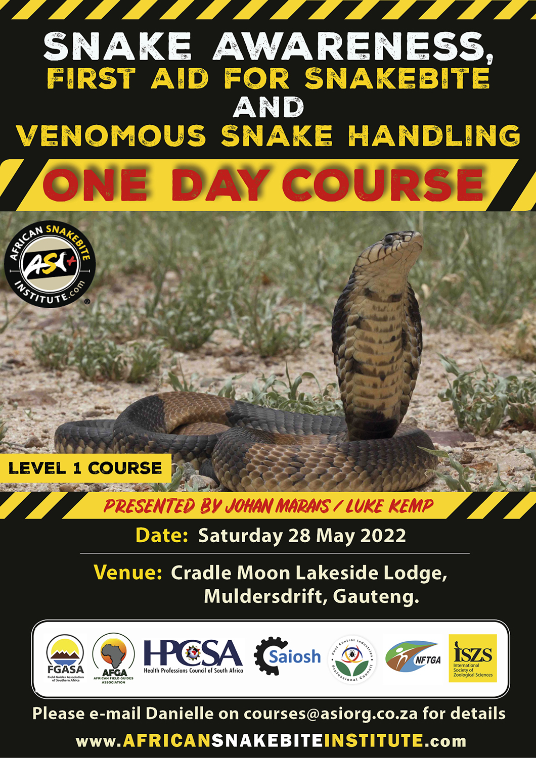 Snake Awareness & Venomous Snake Handling (Gauteng) 20220528