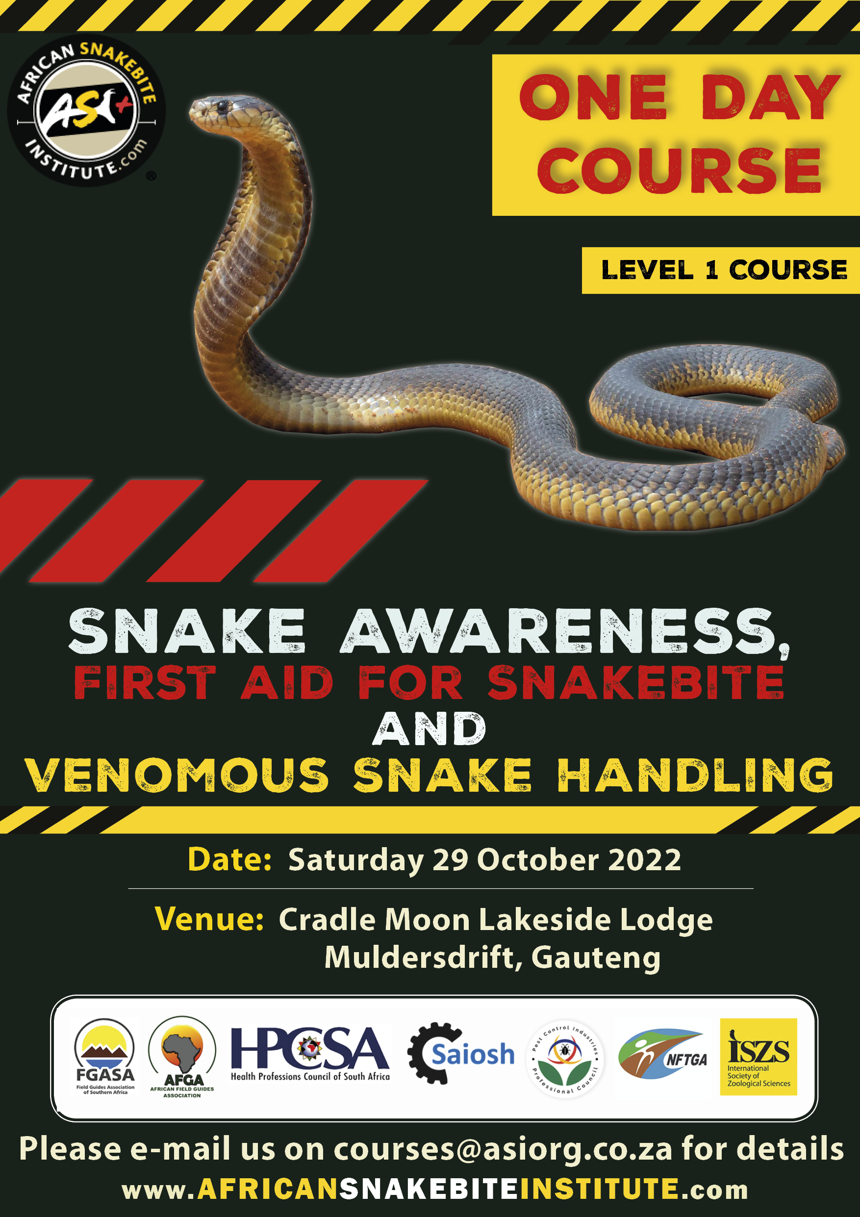 Snake Awareness & Venomous Snake Handling (Gauteng) 20221029