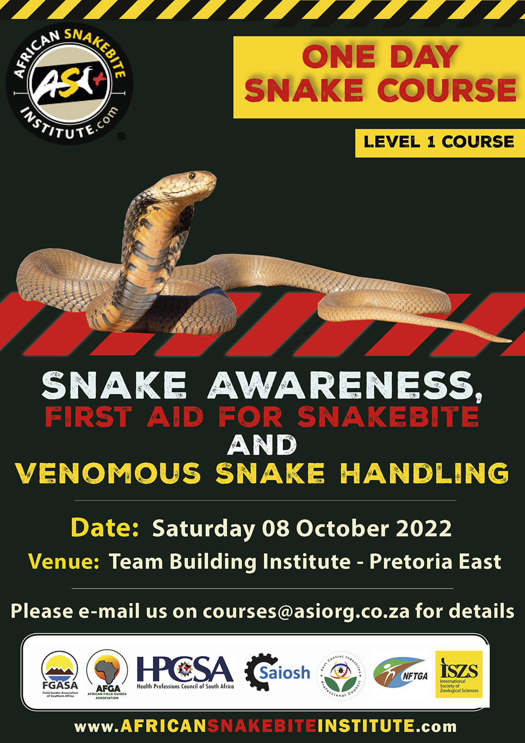 Snake Awareness & Venomous Snake Handling (Pretoria) 20221008