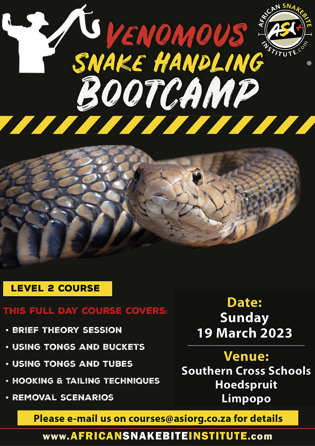 VenomousSnake Handling Bootcamp (Hoedspruit) 20230319