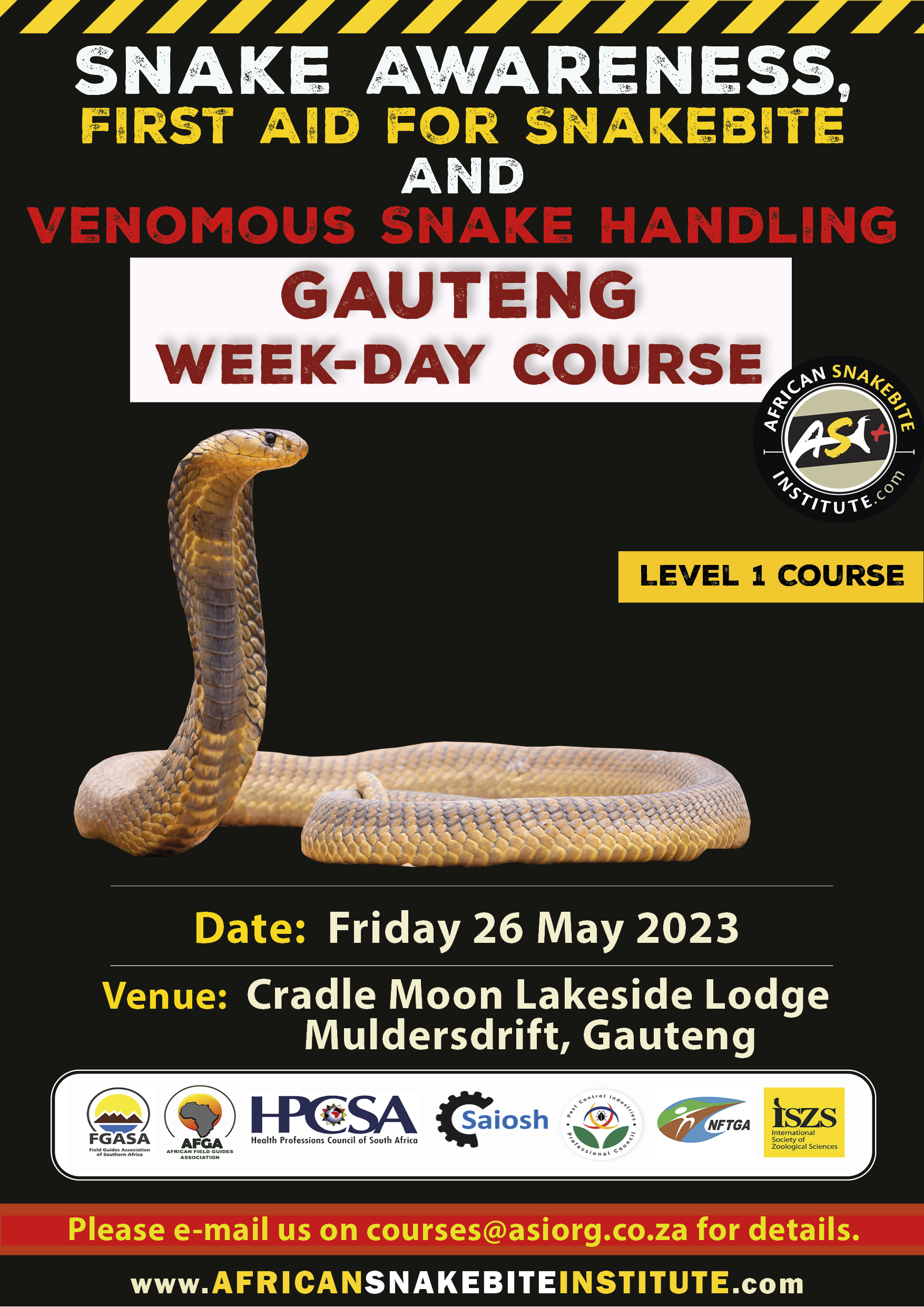 Snake Awareness & Venomous Snake Handling (Gauteng) 20230526