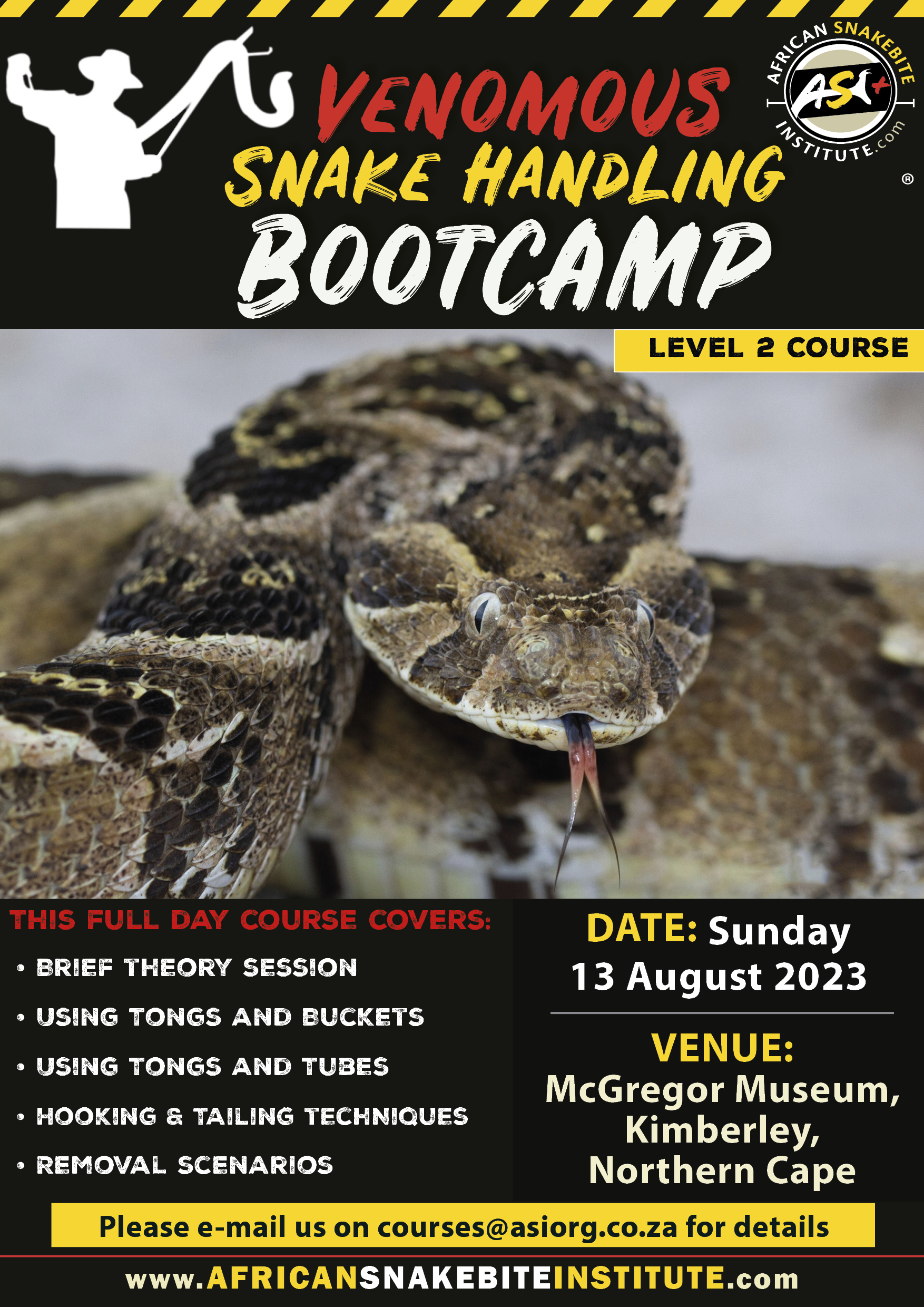 Venomous Snake Handling Bootcamp (Kimberley) 20230813