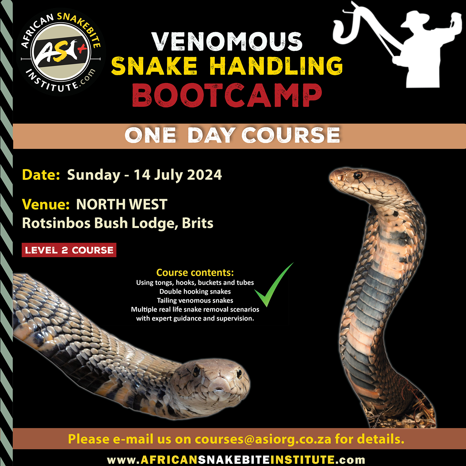 Venomous Snake Handling Bootcamp (North West) 20240714