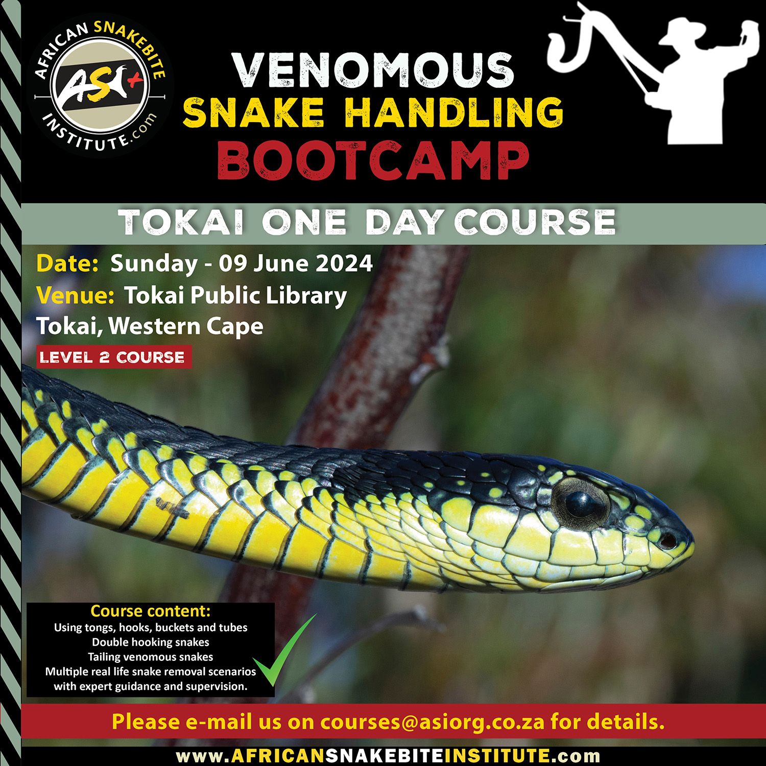VenomousSnake Handling Bootcamp (Tokai) 20240609